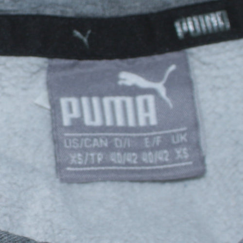 Puma Men's Grey Pullover Hoodie XS Sports Fleece Jumper