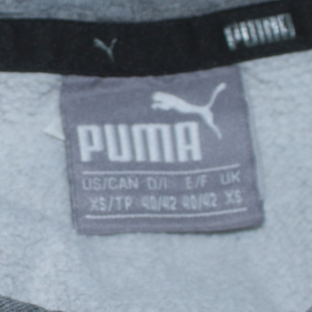 Puma Men's Grey Pullover Hoodie XS Sports Fleece Jumper