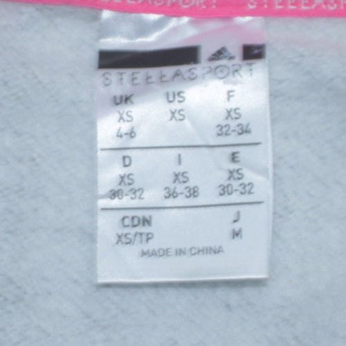 Adidas StellaSport Womens Grey Blue Cloud Print Sweatshirt XS