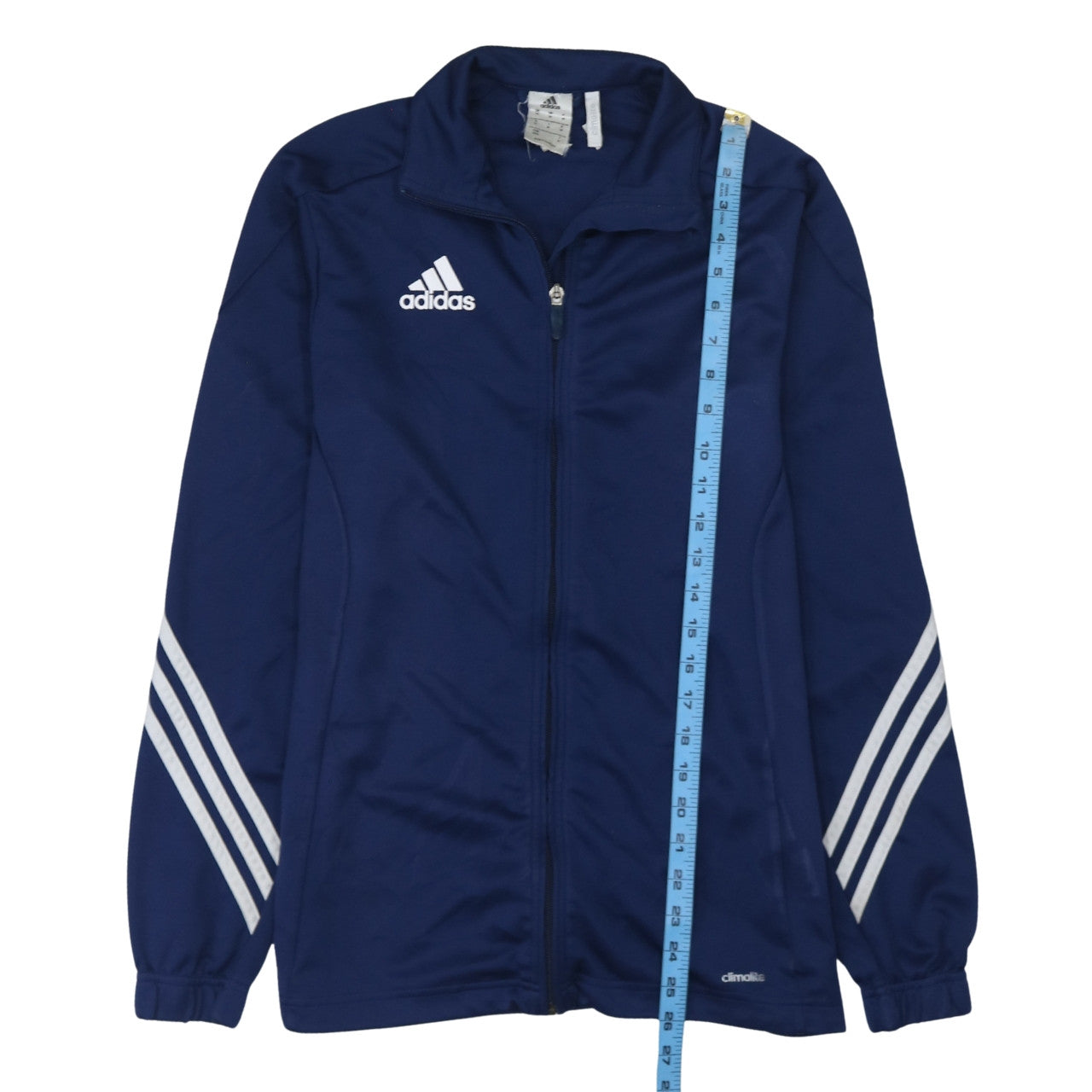 Adidas Men's Blue Track Jacket M Full Zip Climalite Sportswear