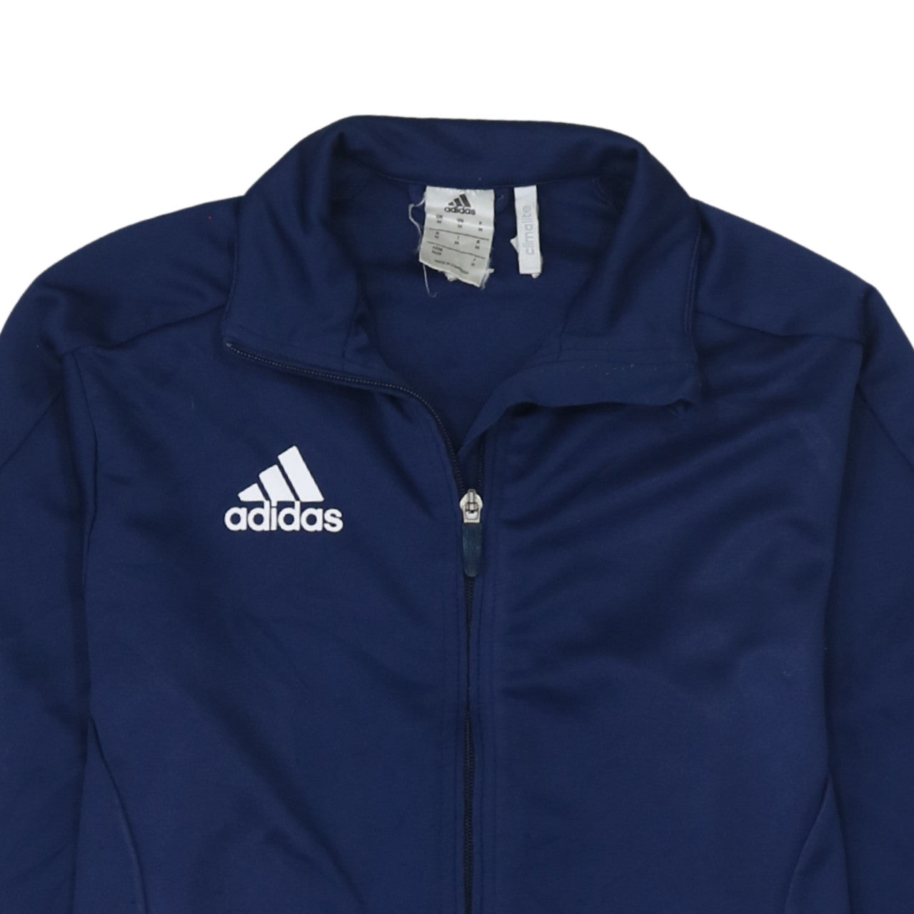 Adidas Men's Blue Track Jacket M Full Zip Climalite Sportswear
