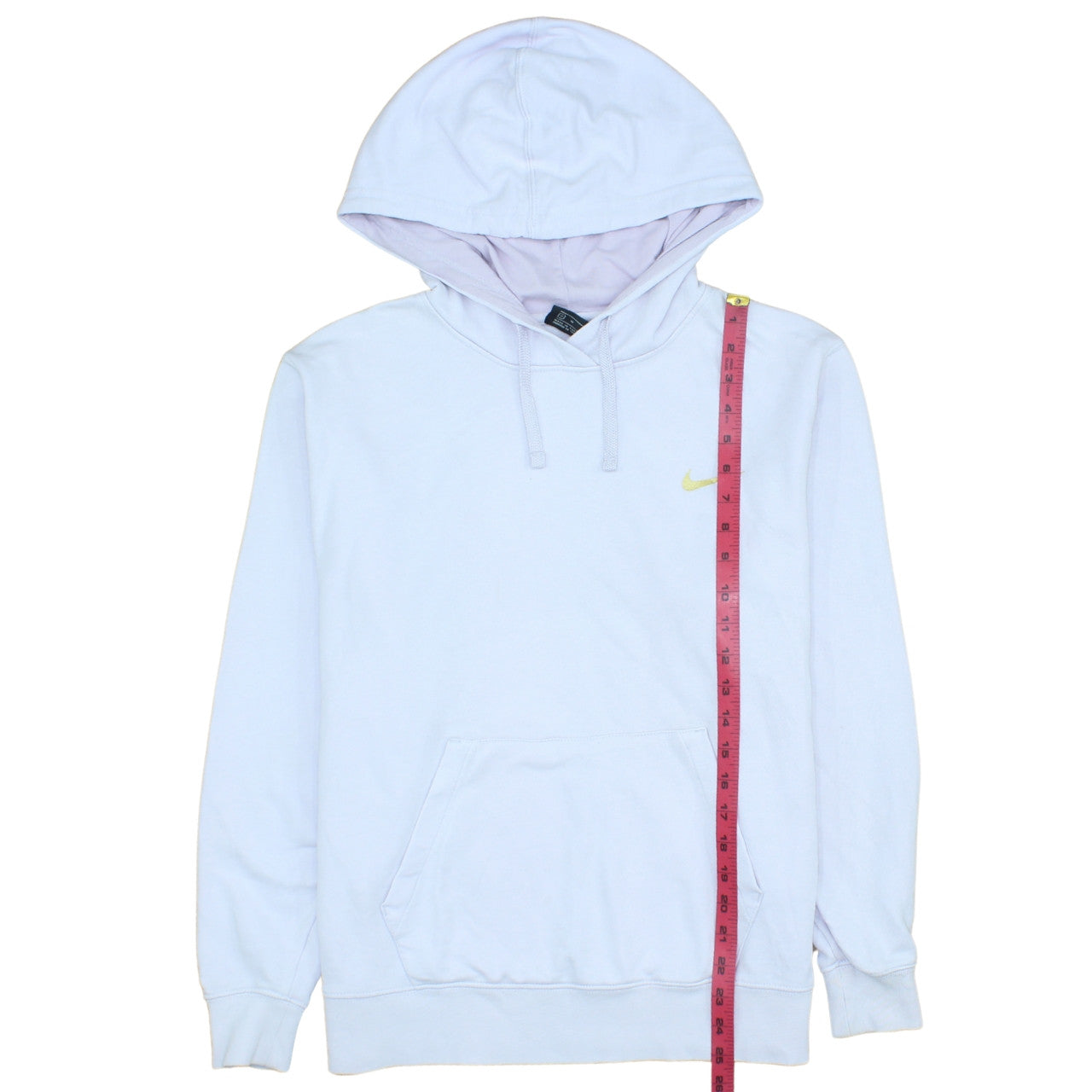 Nike Women White Pullover Hoodie Medium Cotton Blend Logo