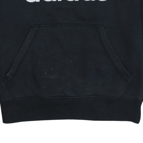 Adidas Men's Black Pullover Hoodie S Logo Fleece Sweatshirt