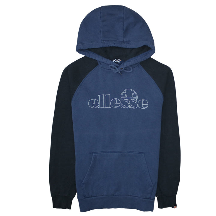 Ellesse Men’s Blue Pullover Hoodie L Graphic Logo Sportswear