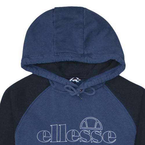 Ellesse Men’s Blue Pullover Hoodie L Graphic Logo Sportswear