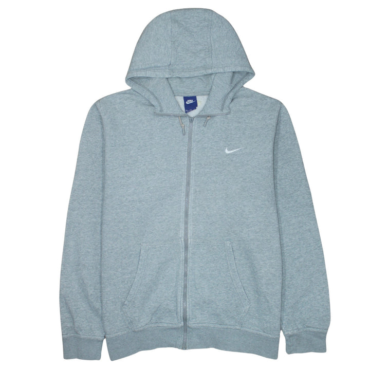 Nike Men’s Grey Full Zip Hoodie 2XL Fleece Sweatshirt