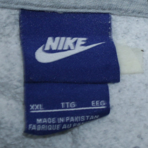 Nike Men’s Grey Full Zip Hoodie 2XL Fleece Sweatshirt