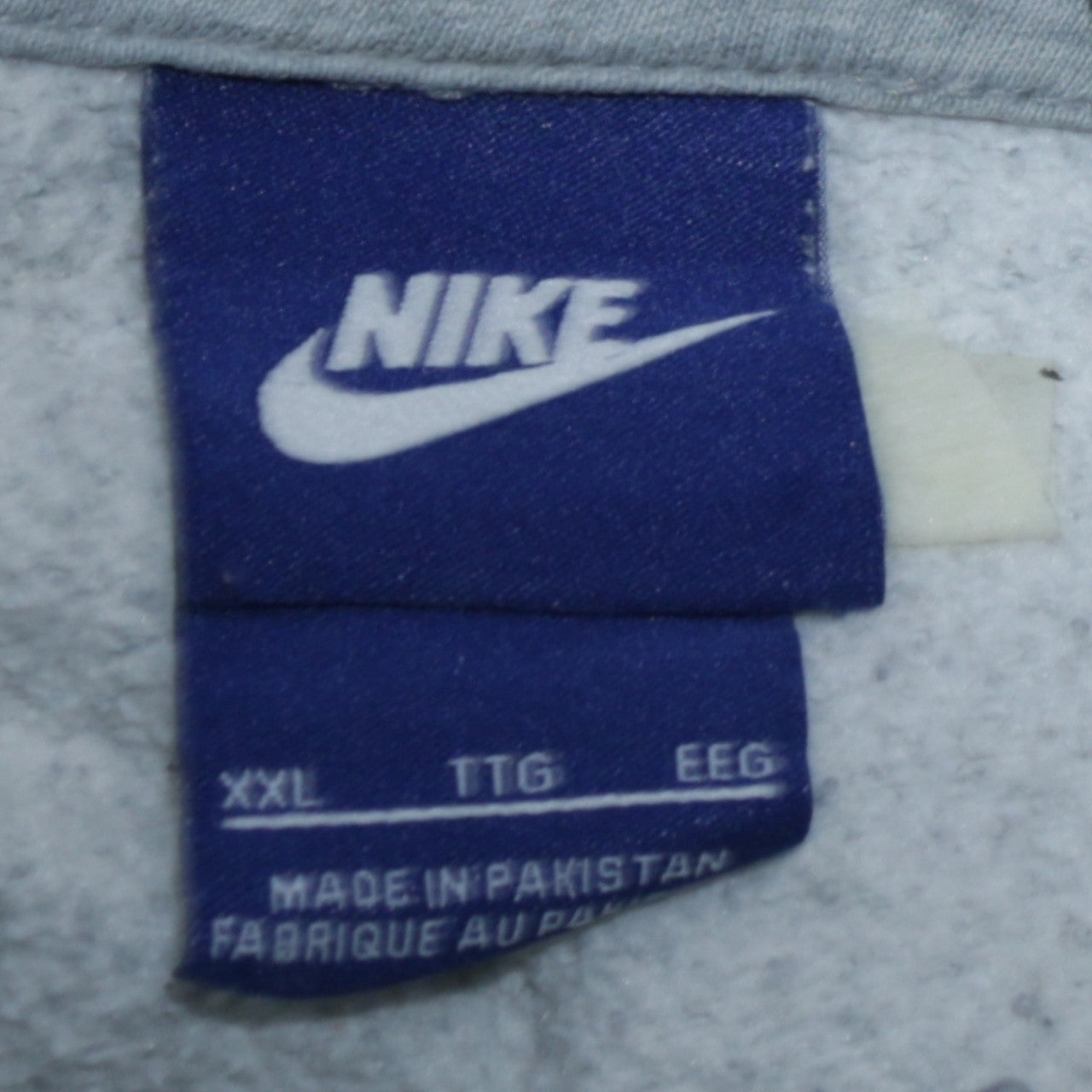 Nike Men’s Grey Full Zip Hoodie 2XL Fleece Sweatshirt