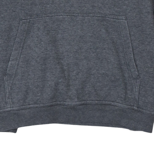 Nike Men's Grey XL Pullover Hoodie with Logo Pocket