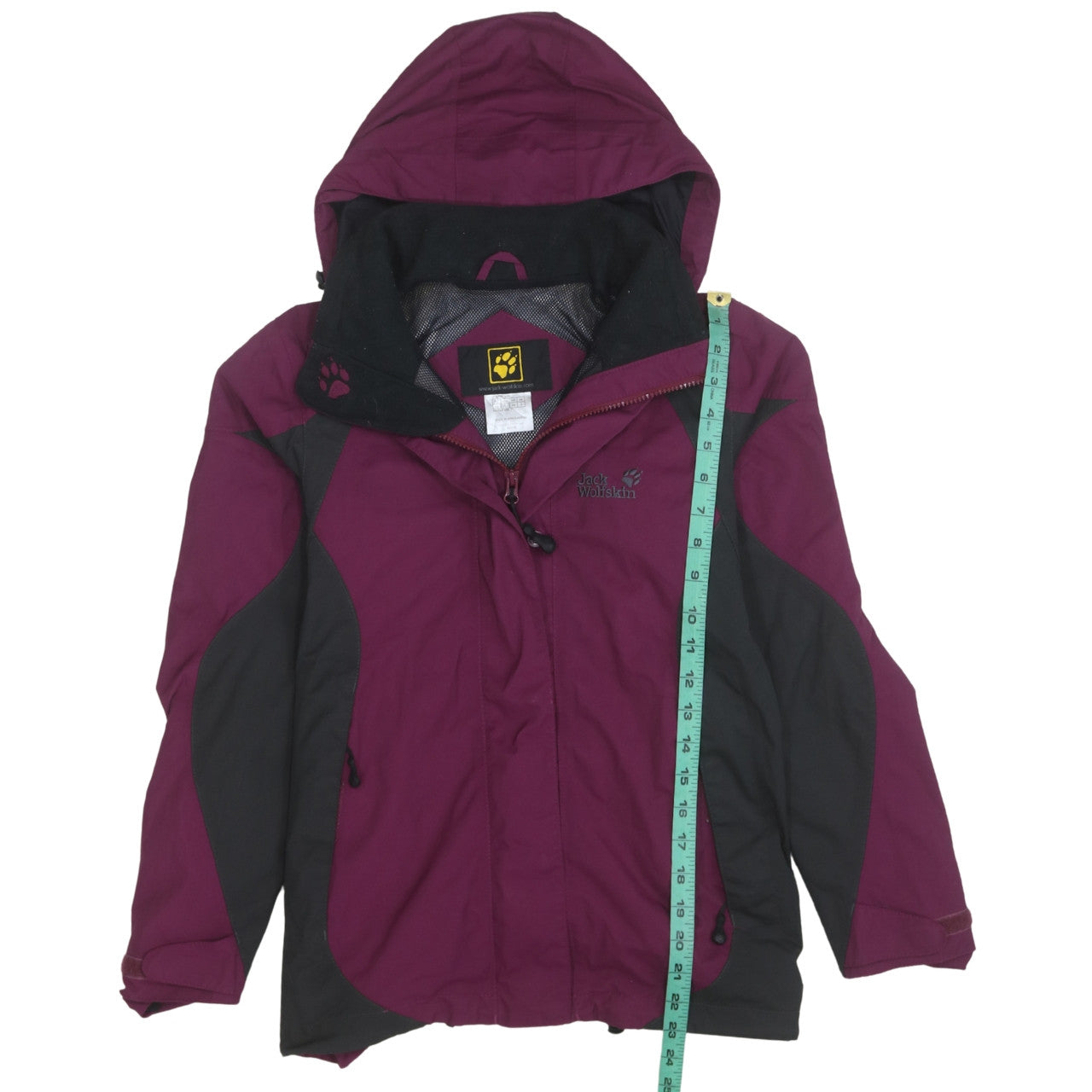 Jack Wolfskin Women's Purple Waterproof Hooded Outdoor Jacket Size 8