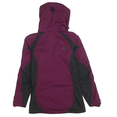 Jack Wolfskin Women's Purple Waterproof Hooded Outdoor Jacket Size 8