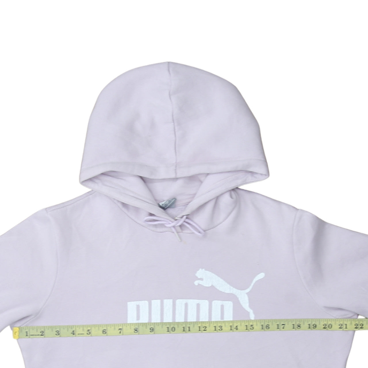 Puma Womens Lilac Pullover Hoodie L Logo Graphic Sweatshirt