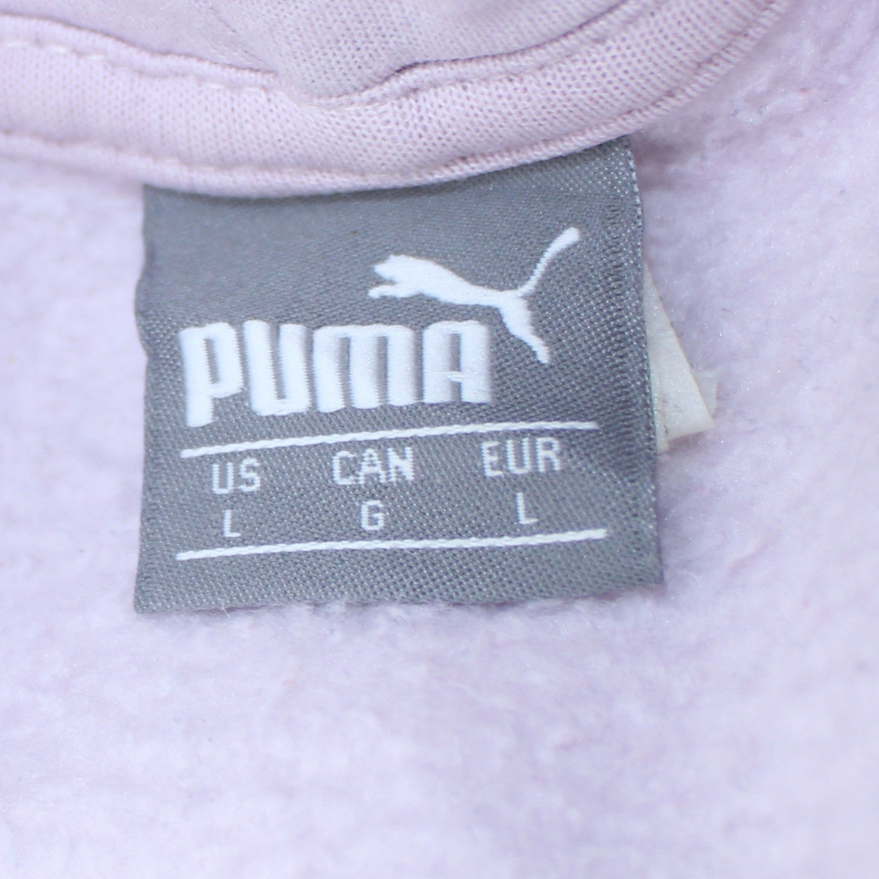 Puma Womens Lilac Pullover Hoodie L Logo Graphic Sweatshirt