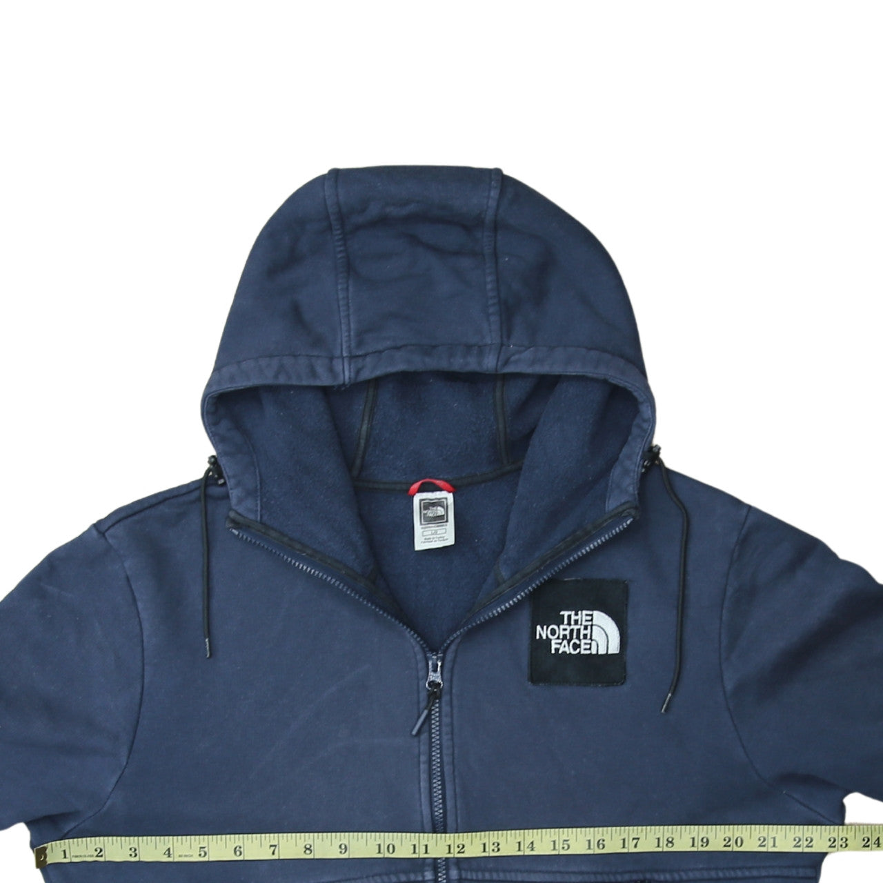 The North Face Men's Blue Full Zip Hoodie Size L Cotton Fleece Outdoor
