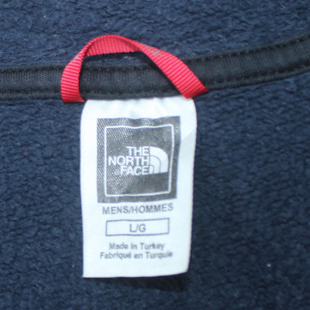 The North Face Men's Blue Full Zip Hoodie Size L Cotton Fleece Outdoor