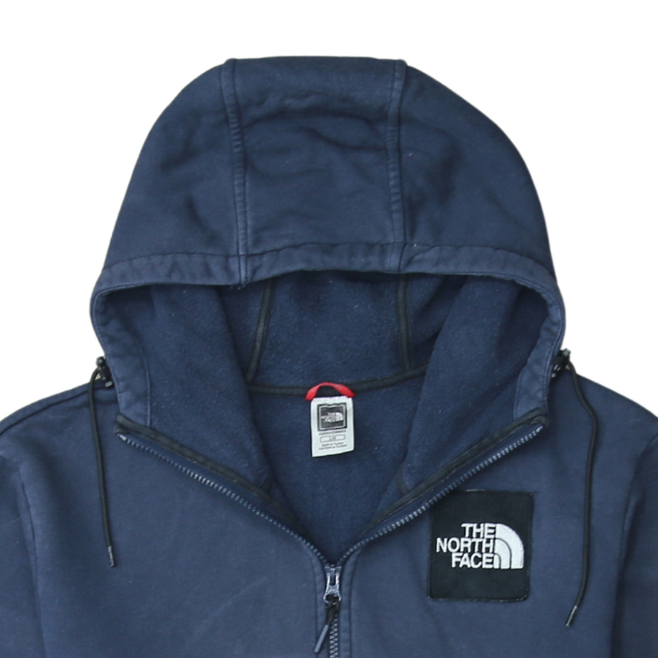 The North Face Men's Blue Full Zip Hoodie Size L Cotton Fleece Outdoor