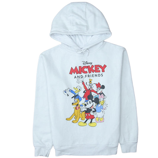 Disney Primark Women White XS Hoodie Mickey & Friends Pullover