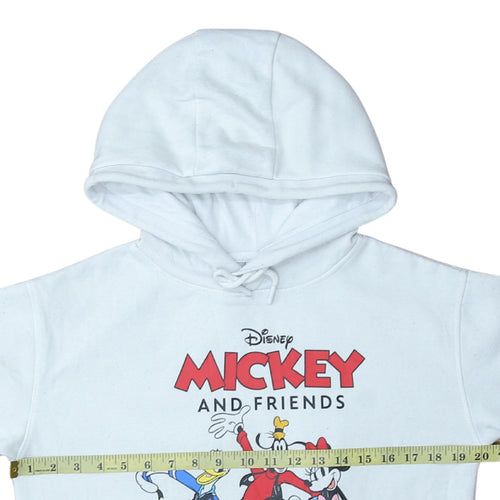 Disney Primark Women White XS Hoodie Mickey & Friends Pullover