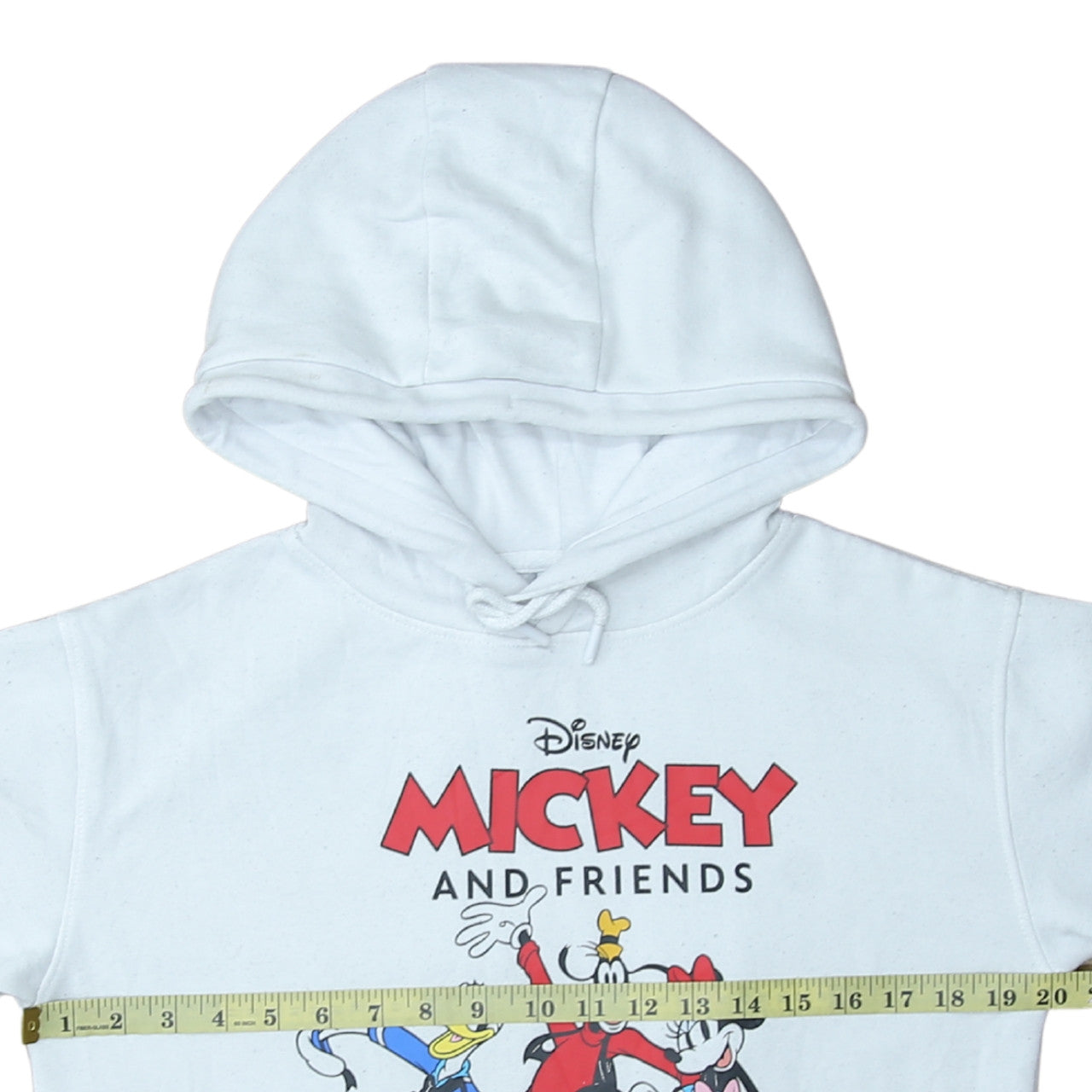 Disney Primark Women White XS Hoodie Mickey & Friends Pullover