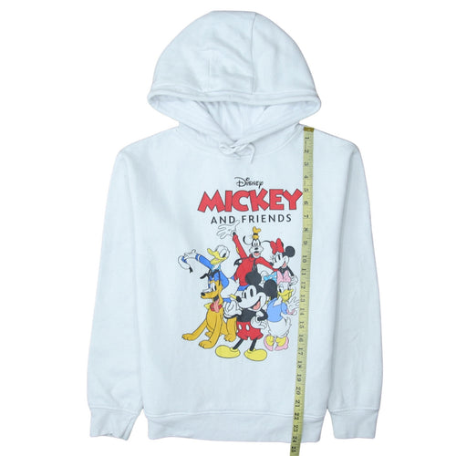 Disney Primark Women White XS Hoodie Mickey & Friends Pullover