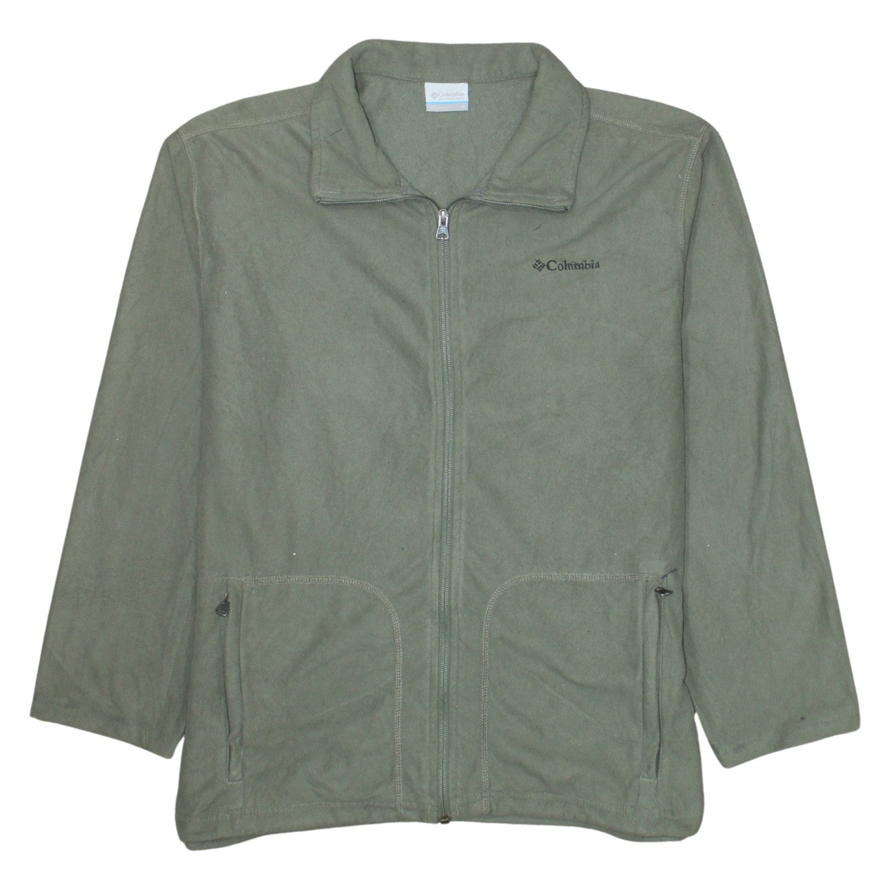 Columbia Men's Green XL Fleece Full Zip Outdoor Jacket