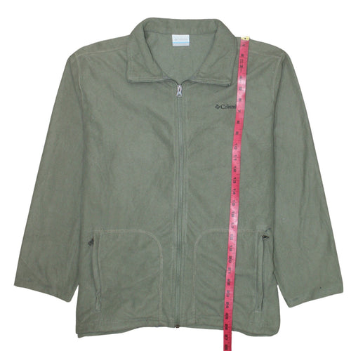 Columbia Men's Green XL Fleece Full Zip Outdoor Jacket