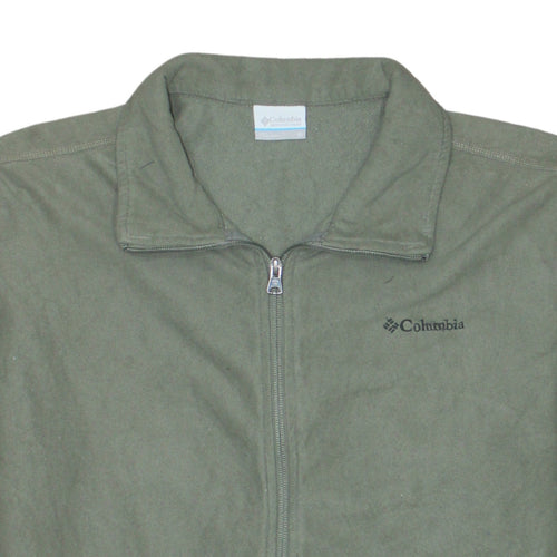 Columbia Men's Green XL Fleece Full Zip Outdoor Jacket