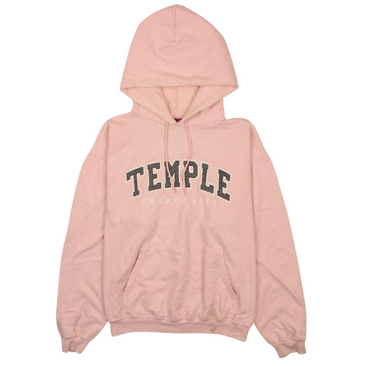 Champion Womens Pink Temple University Pullover Hoodie Size L
