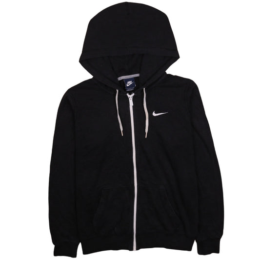 Nike Womens Black Full Zip Hoodie Sweatshirt Size M