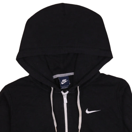 Nike Womens Black Full Zip Hoodie Sweatshirt Size M