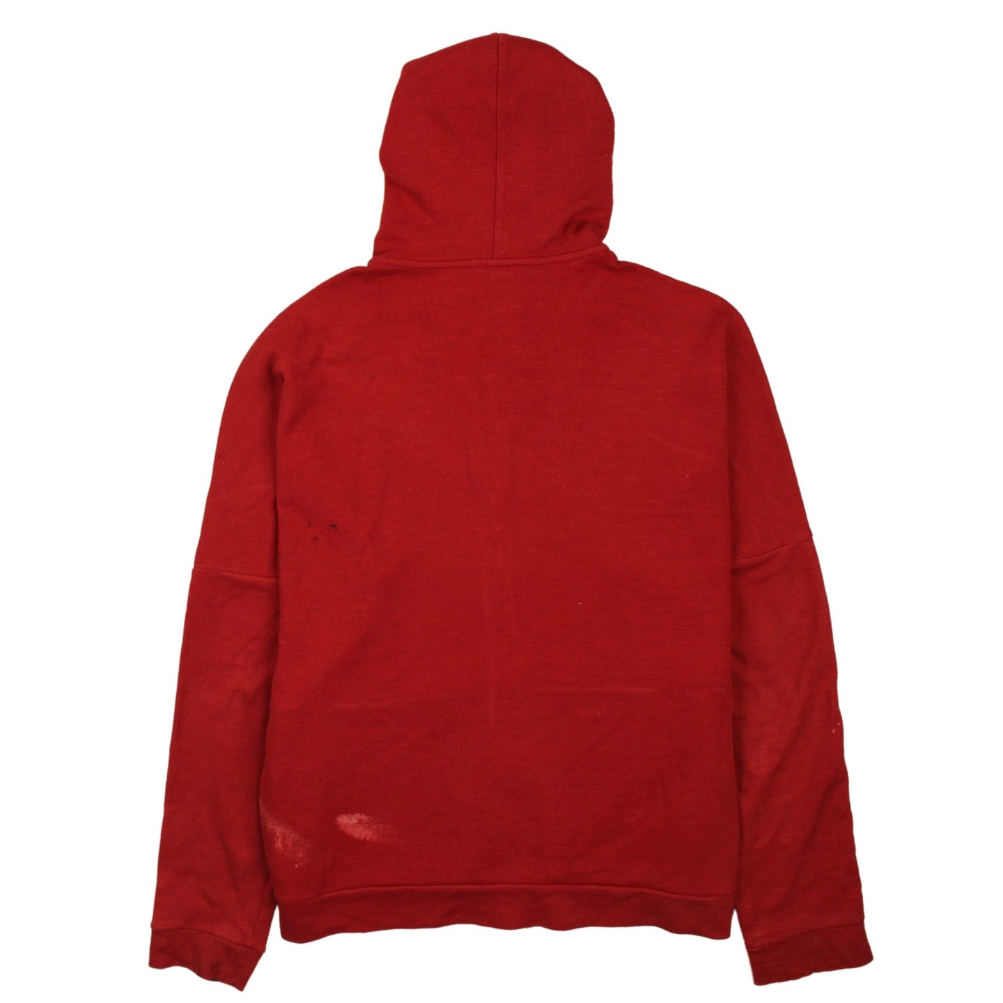 Adidas Mens Red Full Zip Hoodie XL Rugby Sports Sweatshirt