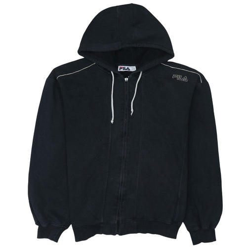 FILA Men's Black Full Zip Hoodie Size M Regular Fit