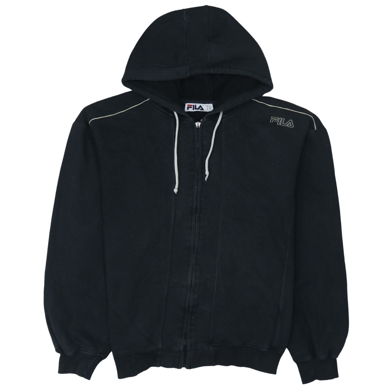 FILA Men's Black Full Zip Hoodie Size M Regular Fit