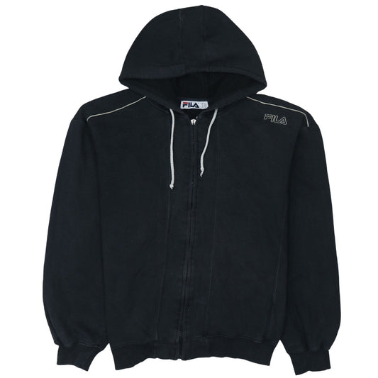 FILA Men's Black Full Zip Hoodie Size M Regular Fit