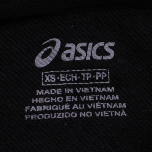 Asics Mens Black XS Pullover Hoodie Volleyball Club Graphic
