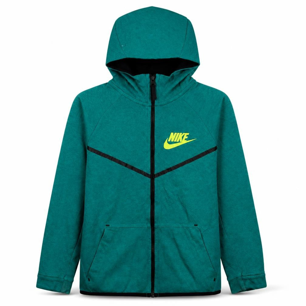 Nike Boys Green Full Zip Hoodie 12-13 Years Regular Fit Sportswear