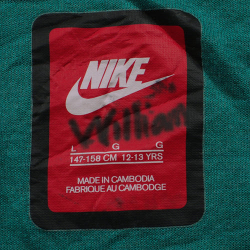 Nike Boys Green Full Zip Hoodie 12-13 Years Regular Fit Sportswear