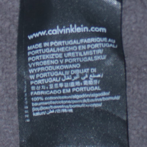 Calvin Klein Jeans Men's Black Logo Sweatshirt M Pullover Crew Neck