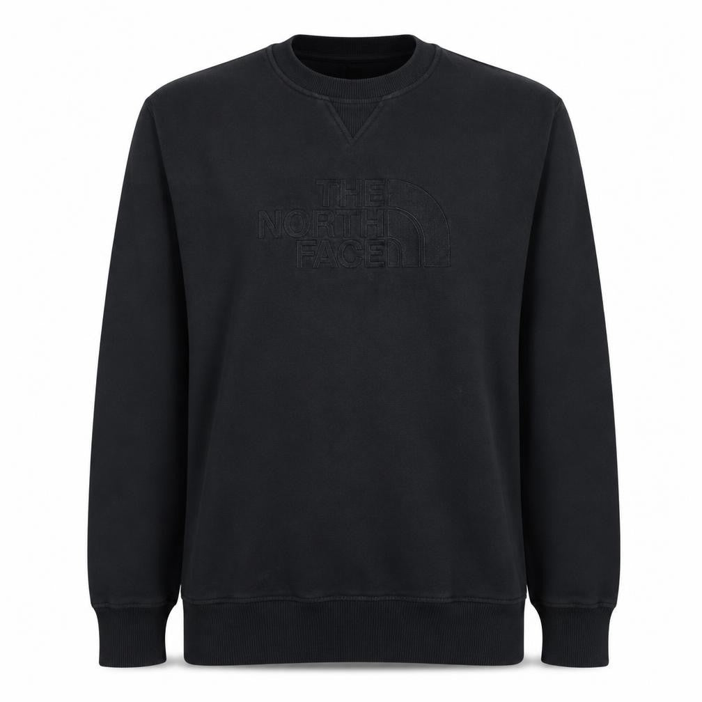 Front view of The North Face Men Black Crew Neck Pullover Sweatshirt M