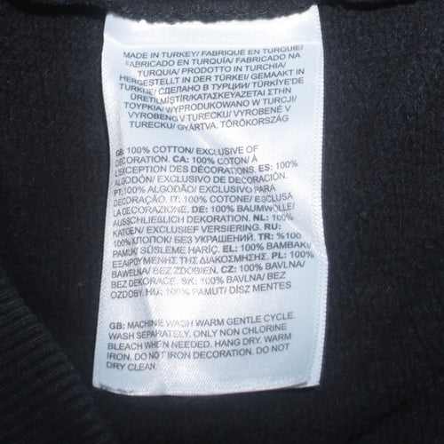 The North Face Men Black Crew Neck Pullover Sweatshirt M