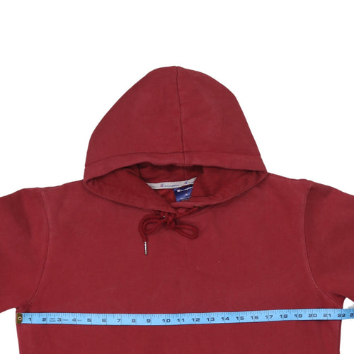 Champion Men Red XL Pullover Hoodie Sports Logo Cotton