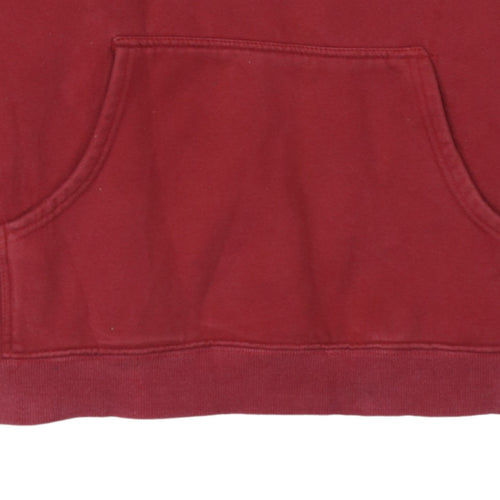 Champion Men Red XL Pullover Hoodie Sports Logo Cotton