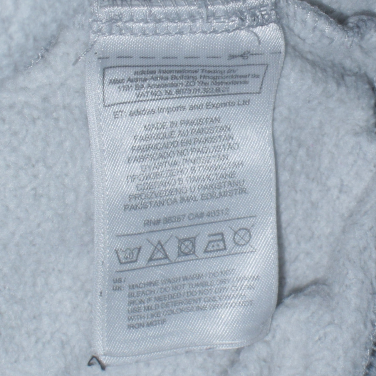 Adidas Mens Grey XL Pullover Hoodie Logo Fleece Sweatshirt