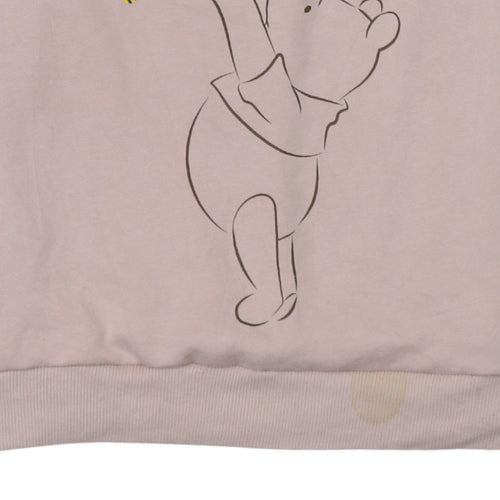 Primark Disney Women Pink Winnie the Pooh Pullover Sweatshirt Size M 12/14
