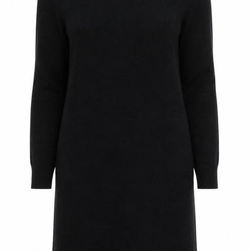 French Connection Women’s Black Knit Bodycon Long Sleeve Dress UK 16