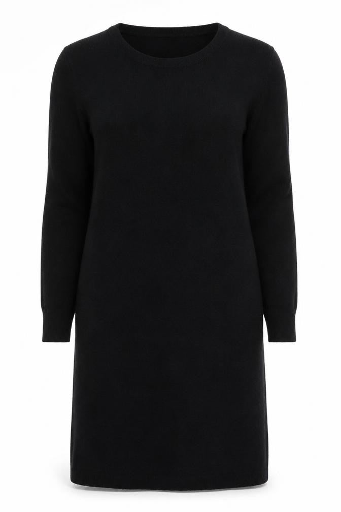 French Connection Women’s Black Knit Bodycon Long Sleeve Dress UK 16
