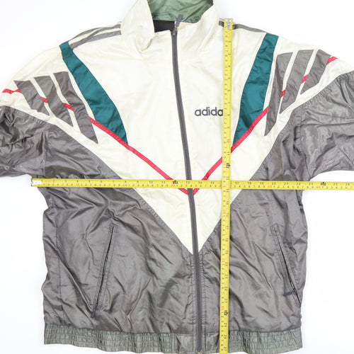 Adidas Men’s Multicoloured 90s Windbreaker Jacket Size 42 Regular