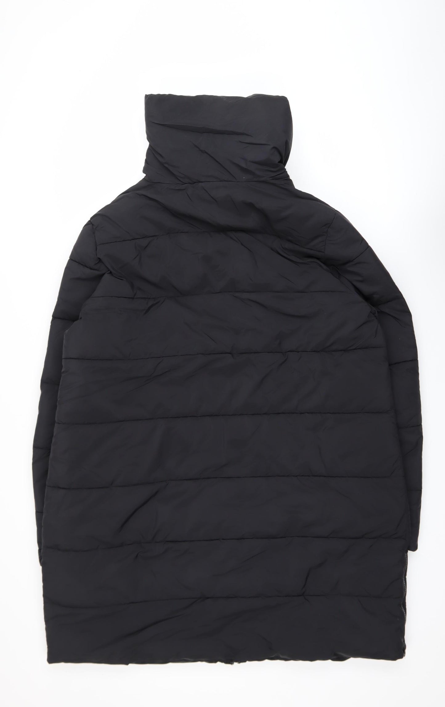 Trespass Men's Black XL Long Puffer Coat Water Resistant Windproof Winter