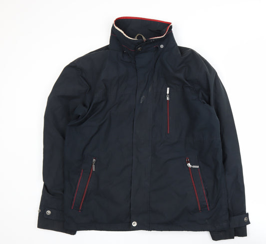 Lakeland Men’s Blue L Lined Stand-Up Collar Zip Jacket