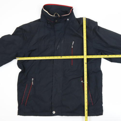 Lakeland Men’s Blue L Lined Stand-Up Collar Zip Jacket